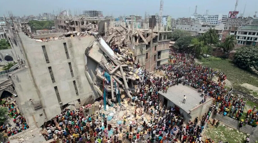 Progressive building collapse